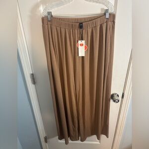 Cider Beige wide leg ribbed pants size 1X NWT